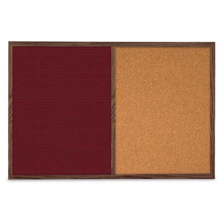United Visual Products Slim Style Indoor Enclosed Corkboard, 36 UV504SC-WHITE-CLOUD